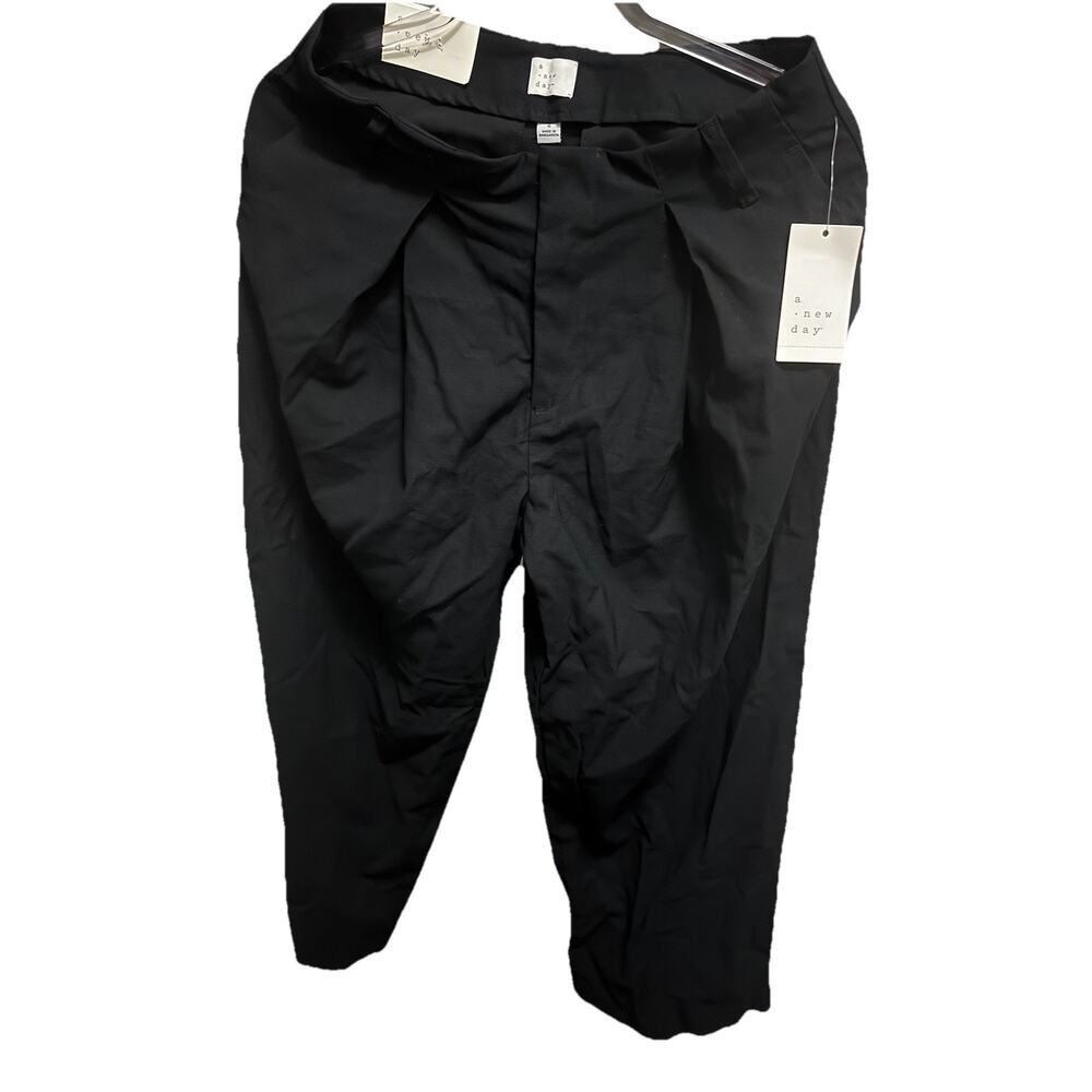 A New Day Women's Black Dress Pants Size 4 Straight Leg Office Work Pants